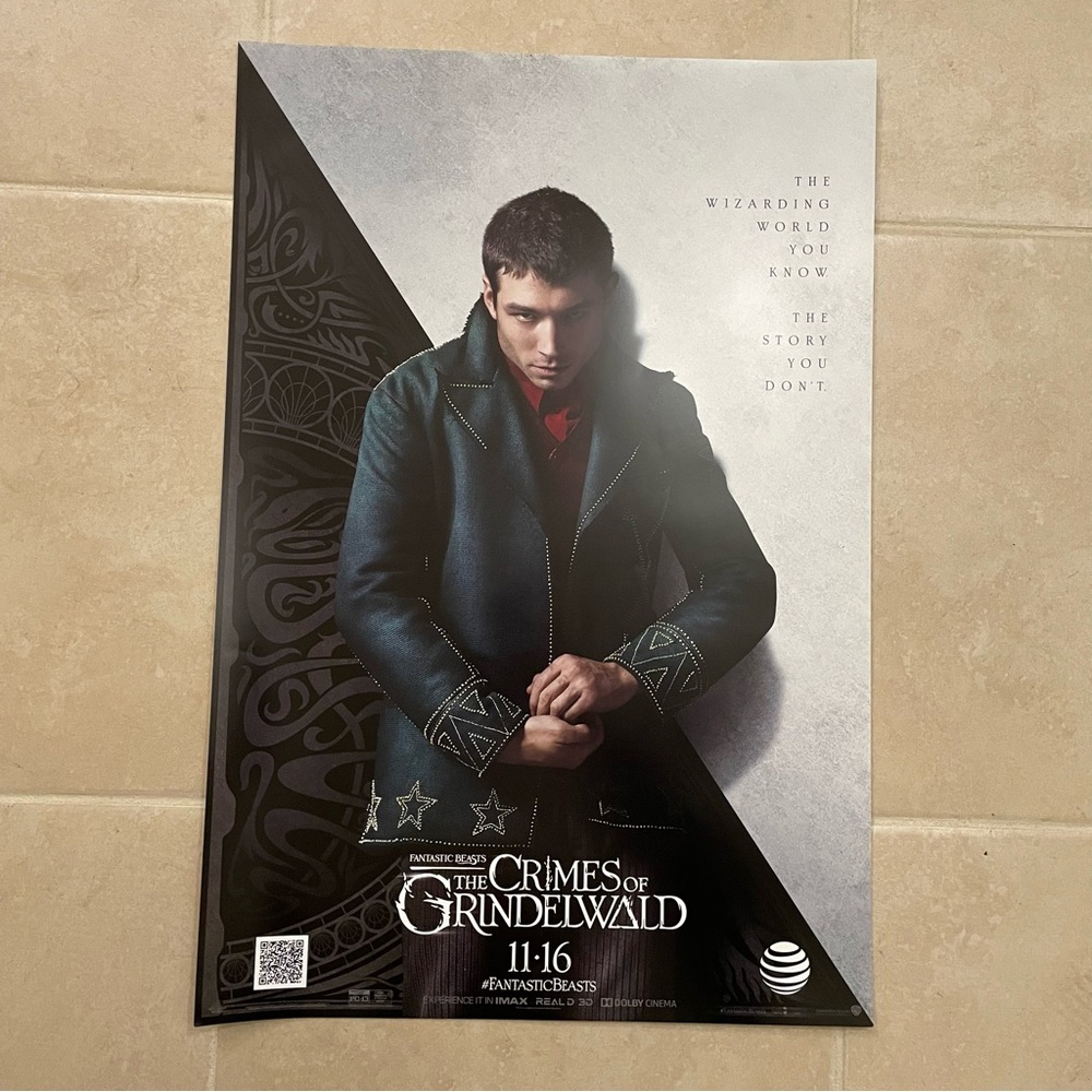 "Fantastic Beasts The Crimes of Grindelwald" Credence Barebone AT&T Movie Poster